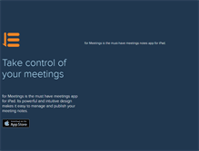 Tablet Screenshot of formeetingsapp.com